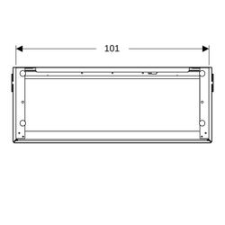 Geberit ONE Unterschrank für Waschtisch, 2 Schubladen, verkürzte Ausladung, 104,5x46... GEBERIT-500386011 4025410572387 (Abb. 1)