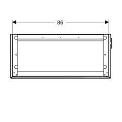 Geberit ONE Unterschrank für Waschtisch, 2 Schubladen, verkürzte Ausladung, 89,5x46,... GEBERIT-500385011 4025410572417 (Abb. 1)