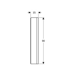 Geberit ONE Spiegelschrank mit Nische und ComfortLight, 2 Türen, AP-Montage, H 90cm ... GEBERIT-505832001 4025410935519 (Abb. 1)