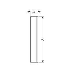 Geberit ONE Spiegelschrank mit Nische und ComfortLight, 2 Türen, AP-Montage, H 90cm ... GEBERIT-505835002 4025410935649 (Abb. 1)