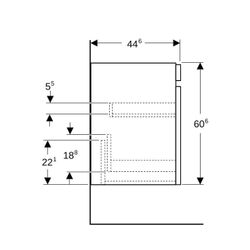 Geberit Renova Plan Unterschrank für Waschtisch, 1 Schublade, 1 Innenschublade, 68,2... GEBERIT-501908011 4025410905239 (Abb. 1)