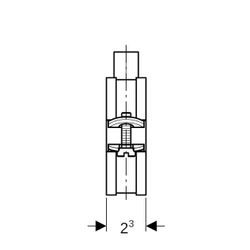 Geberit Rohrschelle gedämmt, mit Gewindemuffe M8, M10 1,0215, di 48–53mm, galvanisch... GEBERIT-601856261 4025416498506 (Abb. 1)
