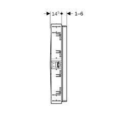 Geberit Rohbaubox für Geberit ONE Spiegelschrank, Höhe 90cm Nennbreite 90cm, für Tro... GEBERIT-111943001 4025410948175 (Abb. 1)