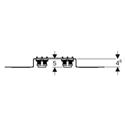 Geberit PushFit Anschlussdose 90 Grad mit Schnellkupplung, vormontiert, Außendurchme... GEBERIT-650790003 4025410947772 (Abb. 1)