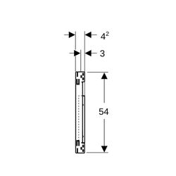 Geberit Duofix Montageplatte für Waschtisch, Nennbreite 105cm, für Trockenbau, mit U... GEBERIT-111954001 4025410948380 (Abb. 1)