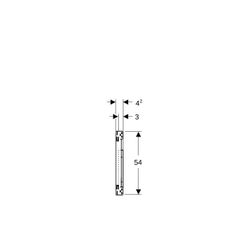Geberit Duofix Montageplatte für Waschtisch mit Unterschrank, einer Auslaufarmatur e... GEBERIT-111055001 4025410949585 (Abb. 1)