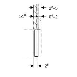 Geberit Abdeckplatte flächenbündig, für Waschtischarmaturen mit UP-Funktionsbox... GEBERIT-116421001 4025410906885 (Abb. 1)