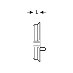 Geberit Abdichtungsset für elektronische Waschtischarmatur, Wandmontage, mit UP-Funk... GEBERIT-116422001 4025410907004 (Abb. 1)