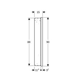Geberit ONE Spiegelschrank mit Nische und ComfortLight, 1 Tür rechts, UP-Montage, H ... GEBERIT-505821007 4025410077257 (Abb. 1)