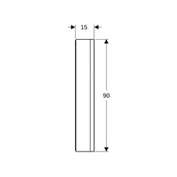 Geberit ONE Spiegelschrank mit ComfortLight, 1 Tür rechts, AP-Montage, Höhe 90cm B 6... GEBERIT-505811001 4025410935076 (Abb. 1)
