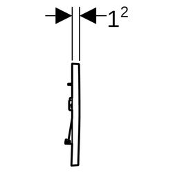 Geberit Drückerplatte Sigma20 mit 2-Mengen-Spülung, Weiß, Hochglanz verchromt, 11588... GEBERIT-115883KJ1 4025416516750 (Abb. 1)