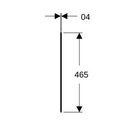 Geberit ONE Abdeckung für Seitenschrank und Seitenelement, Steinzeug 45x0,4x46,5cm, ... GEBERIT-505081001 4025410630612 (Abb. 1)