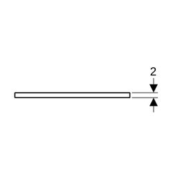 Geberit ONE Waschtischplatte Ausschnitt rechts, Steinzeug, für Aufsatzwaschtisch, 12... GEBERIT-505155001 4025410631275 (Abb. 1)