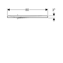 Geberit Nemea quadratische Duschwanne 80x80x3,5cm, Mattweiß... GEBERIT-550590001 4025410627148 (Abb. 1)