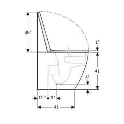 Geberit iCon Set Stand-WC Tiefspüler, wandbündig, geschlossenes Keramikdesign, Turbo... GEBERIT-503080JT1 4064746021312 (Abb. 1)