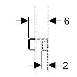 Geberit Verstärkungsblech für Geberit Duofix Element für Waschtische, Stahl... GEBERIT-111040001 4025410642455 (Abb. 1)