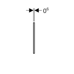 Geberit Sigma 60 Drückerplatte, Abdeckrahmen, Hochglanz verchromt... GEBERIT-115641211 4025416547006 (Abb. 1)