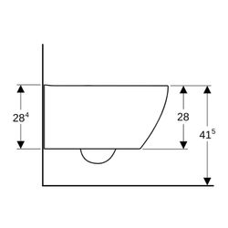 Geberit Wand-Dusch-WC für Unterputzspülkasten, Geberit AquaClean Tuma Alpinweiß/glän... GEBERIT-243308111 4025416545729 (Abb. 1)