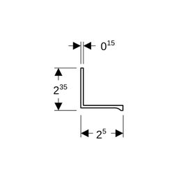 Geberit Griff für ONE Spiegeltür, 502619001... GEBERIT-502619001 4025410705044 (Abb. 1)