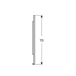 Geberit Option Plus Square Lichtspiegel, direkte, indirekte Beleuchtung, 90x70x3,5cm... GEBERIT-502783001 4025410060013 (Abb. 1)