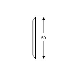 Geberit Option Round Lichtspiegel mit direkter und indirekter Beleuchtung 50x50cm, D... GEBERIT-502796001 4025410060112 (Abb. 1)