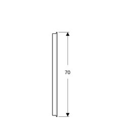 Geberit Option Basic Square Lichtspiegel Beleuchtung oben, 80x70x3cm, Aluminium elox... GEBERIT-502807001 4025410060204 (Abb. 1)