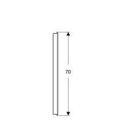 Geberit Option Basic Square Lichtspiegel Beleuchtung oben, 90x70x3cm, Aluminium elox... GEBERIT-502808001 4025410060211 (Abb. 1)