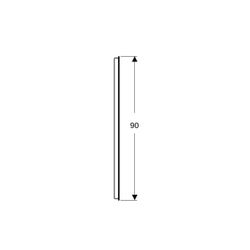 Geberit Option Basic Square Lichtspiegel Beleuchtung oben, 120x90x3cm, Aluminium elo... GEBERIT-502815001 4025410060280 (Abb. 1)