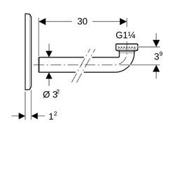 Geberit Abdeckplatte für Waschtischarmaturen mit UP-Funktionsbox, Unterputz-Geruchsv... GEBERIT-116426111 4025416836568 (Abb. 1)