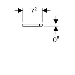 Geberit Handtuchhalter für Badezimmermöbel Mattschwarz, pulverbeschichtet matt... GEBERIT-503012141 4025410133496 (Abb. 1)