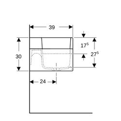 Geberit Bambini Spiel-/Waschlandschaft, 2 Waschplätze, tieferes Becken links B 90cm,... GEBERIT-502973001 4064746000126 (Abb. 1)