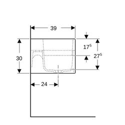 Geberit Bambini Spiel-/Waschlandschaft, 2 Waschplätze, tieferes Becken rechts B 90cm... GEBERIT-502974FY1 4064746000348 (Abb. 1)
