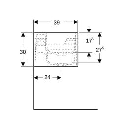 Geberit Bambini Spiel-/Waschlandschaft, 3 Waschplätze, tieferes Becken rechts B 140c... GEBERIT-502976792 4064746000782 (Abb. 1)