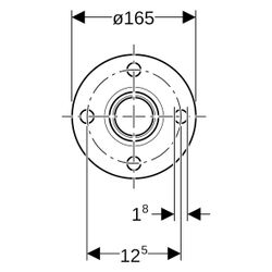 Geberit Mapress Edelstahl Flansch PN 10/16, mit Pressmuffe D 54mm, DN 50... GEBERIT-33738 4024723337386 (Abb. 1)