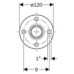 Geberit Mapress Therm Flansch, PN 6, DN 32, 35mm, Edelstahl, 43746... GEBERIT-43746 4064746034053 (Abb. 1)