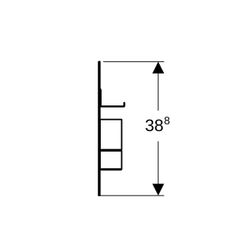 Geberit Magnettafel mit Stauboxen Weiß/pulverbeschichtet matt, Lava pulverbeschichte... GEBERIT-500649012 4022009354683 (Abb. 1)