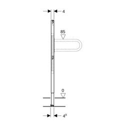 Geberit Duofix Elemement für Stütz-, Haltegriffe 112cm, barrierefrei, für Metall-, H... GEBERIT-111790002 4064746031182 (Abb. 1)