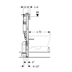 Geberit Duofix Element für Bambini Kinder-Wand-WC, 97cm, mit Sigma Unterputzspülkast... GEBERIT-111923006 4064746031519 (Abb. 1)
