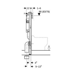 Geberit Duofix Bambini Element für Kleinkinder, Kinder Stand-WC 97cm Metall-/Holzstä... GEBERIT-111922006 4064746031502 (Abb. 1)