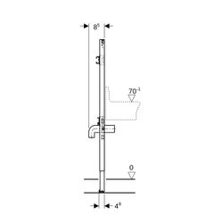 Geberit Duofix Element für Ausgussbecken 130cm, für Metall-, Holzständerwände, Wanda... GEBERIT-111450002 4064746029936 (Abb. 1)