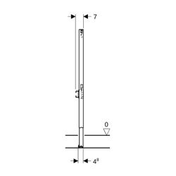 Geberit Duofix Element für Dusche, Badewanne 98-112cm, Wandarmatur Aufputz, für Meta... GEBERIT-111740002 4064746031076 (Abb. 1)