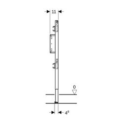 Geberit Duofix Element für Dusche, Badewanne 98-112cm, für Metall-, Holzständerwände... GEBERIT-111780002 4064746031168 (Abb. 1)