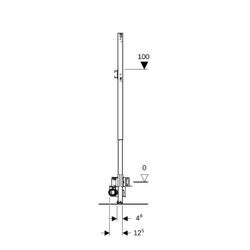 Geberit Duofix Element für Dusche, 130cm Metall-/Holzständerw., Wandablauf, Wandarma... GEBERIT-111587002 4064746030680 (Abb. 1)