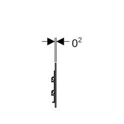 Geberit Typ 40 Urinalsteuerung mit elektr. Spülauslösung, Batteriebetrieb, Abdeckpla... GEBERIT-116237FW1 4064746043499 (Abb. 1)