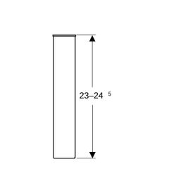 Geberit Set Füße Höhe 23-24,5cm, verchromt... GEBERIT-501919001 4025410905444 (Abb. 1)