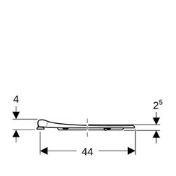 Geberit Renova Comfort WC-Sitzring, barrierefrei, antibakteriell, Befestigung von un... GEBERIT-572860000 4022009354126 (Abb. 1)