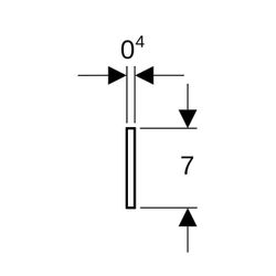Geberit Dämmstreifen, Breite 7cm, Länge 3,3m... GEBERIT-653009000 4022009177510 (Abb. 1)