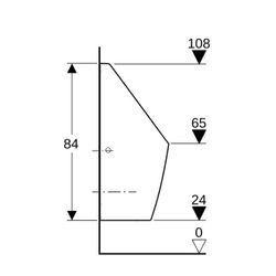 Geberit Tamina Urinal wasserlos, Weiß... GEBERIT-116141001 4025416696025 (Abb. 1)