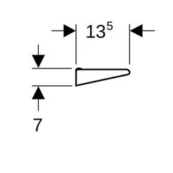 Geberit Renova Wandablage, 50x7x13,5cm, Weiß... GEBERIT-299250000 4022009074543 (Abb. 1)