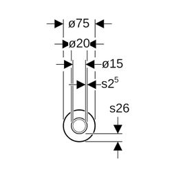 Geberit Mepla Systemrohr ML, rund vorgedämmt, 26mm, Außendurchmesser 20mm, Länge 20m... GEBERIT-602139001 4025416533467 (Abb. 1)